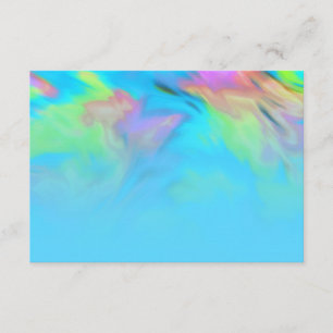 Invitation Après la partie Turquoise Blue Lime Rose Tie Dye