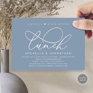 Invitation Après le déjeuner, pour toujours, fête romantique 