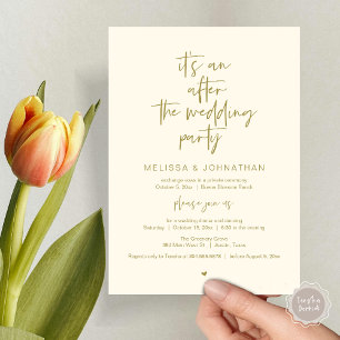 Invitation Après le mariage, Noir, Parti de l'Elopement