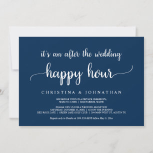 Invitation Après l'Happy Hour du mariage, Rustic Elopement In