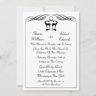 Invitation après mariage Buck et Doe