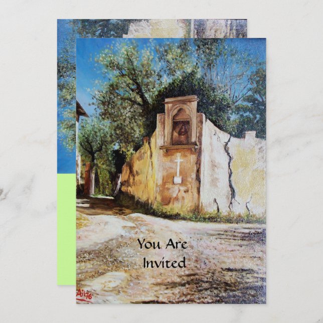 Invitation APRÈS-MIDI À RIMAGGIO / Vue Toscane (Devant / Derrière)