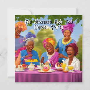 Invitation Après-midi amusant des dames Thé élevé Partie de j