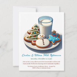 🥛🍪 Invitation "Après-midi Cookies & Lait Chaud"