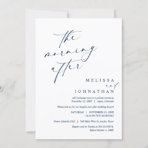 Invitation Après-midi, Post Mariage Brunch Célébration