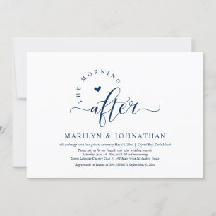 Invitation Après-midi, Post Mariage Brunch Célébration