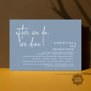 Invitation Après, Nous Dînons, Dîner Romantique Mariage