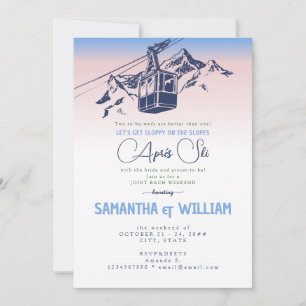 Invitation Après Ski Les Pistes De Ski Hiver Joint Bach Week-
