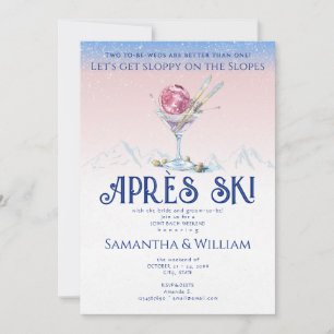 Invitation Après Ski Ski Pistes Pistes Pistes Pistes De Ski J