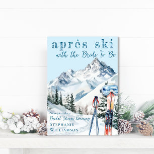 Invitation Après-Ski Vacances d'hiver Peinture aquarelle Ente