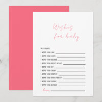 Apricot Baby shower rose Voeux pour bébé