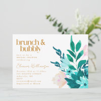 Aqua Emerald Green Aquarelle Fête des mariées flor