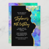 Aqua Green Multi Fire Opal Gold Glam 90e anniversa