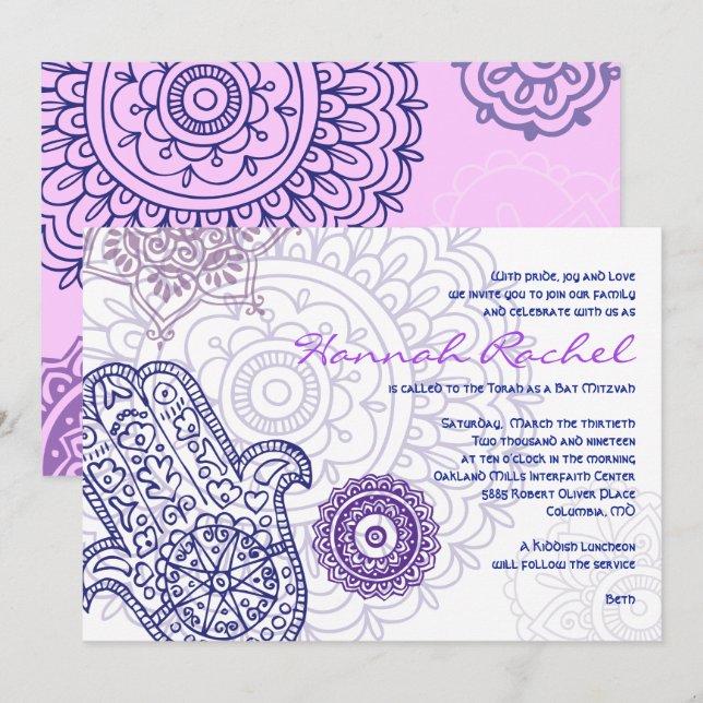 Invitation Aqua HEMSA8 (Devant / Derrière)