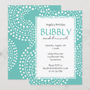 Invitation Aqua tribal d'anniversaire de mosaïque de Boho
