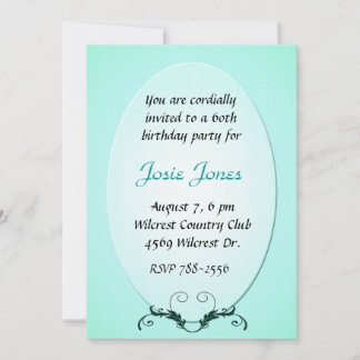Invitation Aquamine Birthday Invite