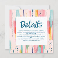 Aquarelle Abstraite couleur pinceau Détails du Mar