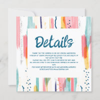 Aquarelle Abstraite couleur pinceau Détails du Mar