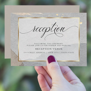 Invitation Aquarelle Abstraite moderne Splash Granite neutre