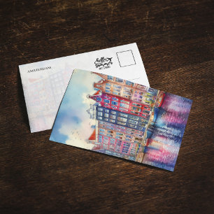 Invitation Aquarelle Amsterdam Pays-Bas