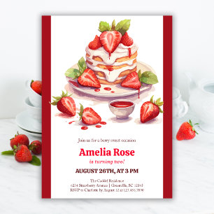 Invitation Aquarelle Anniversaire de enfant de pâtisserie aux