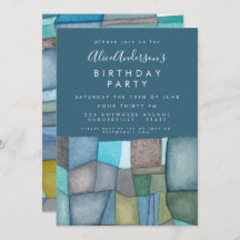 Aquarelle Artiste Anniversaire Fête Personnalisée