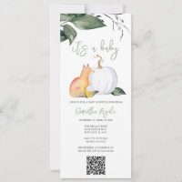 Aquarelle Automne Sexe Baby shower neutre