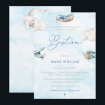 Invitation Aquarelle Avions Ciel Nuages Garçon Baptême Party<br><div class="desc">Invitations fantastiques pour la célébration du baptême de votre fils avec un ciel bleu avec des nuages blancs et des avions de jouets mignons dans les tons bleu et menthe. Je propose ce design avec d'autres formulations d'événement mais s'il vous plaît envoyez-moi un email si vous ne trouvez pas ce...</div>