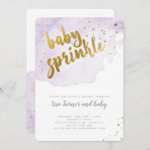 Aquarelle Baby Sprinkle - Lavande
