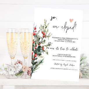 Invitation Aquarelle Baie de Houx VerdureMariage en Elopement