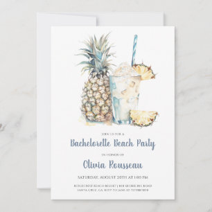 Invitation Aquarelle Beach Bachelorte Party