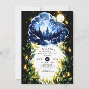 Invitation Aquarelle Bliss Woodland Anniversaire