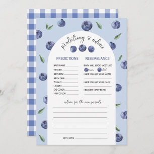 Invitation Aquarelle Blueberry Predictiong Conseils Baby Show