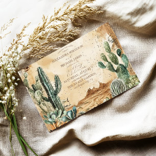 Invitation Aquarelle Boho Ouest
