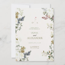 Aquarelle botanique Evergreen & Rose Blanche lunat