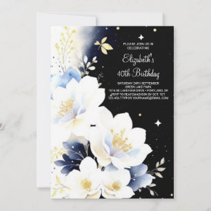 Invitation Aquarelle Botanique Surprise 40e anniversaire