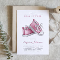 Aquarelle Chaussures pour bébé rose C'est un Baby