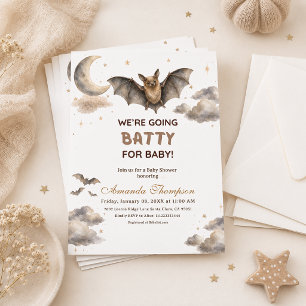Invitation Aquarelle Chauve-souris Nous devenons fous pour la