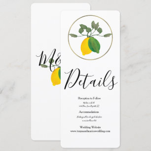 Invitation Aquarelle Citron Limoncillo Lime