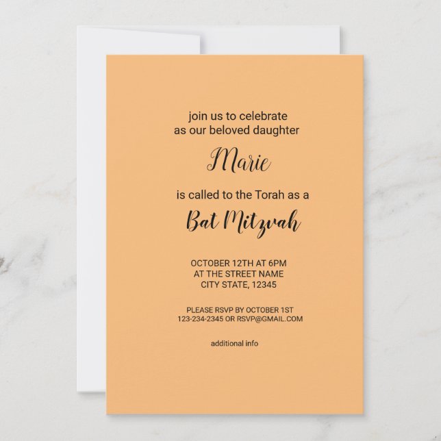 Invitation Aquarelle colorée ajouter votre nom texte modifiab (Devant)