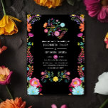 Invitation Aquarelle colorée Floral mexicain Fiesta Mariage<br><div class="desc">Invitation de mariage à la fiesta florale d'aquarelle conçue pour être rapidement et facilement customisée aux spécificités de votre événement.</div>