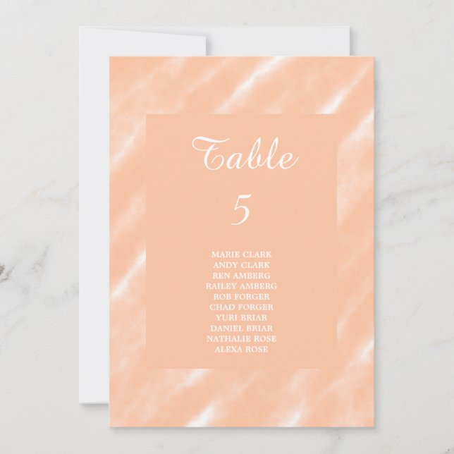 Invitation Aquarelle couleur Fuzz Peach Motif Abstrait (Devant)