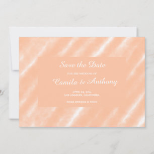 Invitation Aquarelle couleur Fuzz Peach Motif Abstrait
