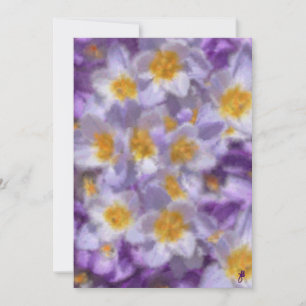 Invitation Aquarelle Crocus