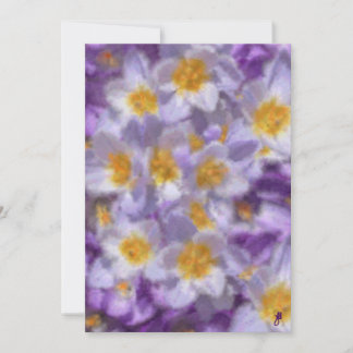 Invitation Aquarelle Crocus