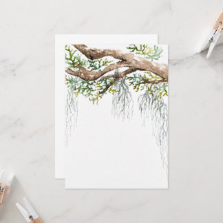 Invitation aquarelle de basse campagne