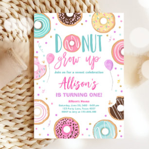 Invitation Aquarelle de croissance de beigne Notre douce fill