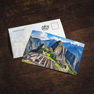 Invitation Aquarelle de Machu Picchu Pérou