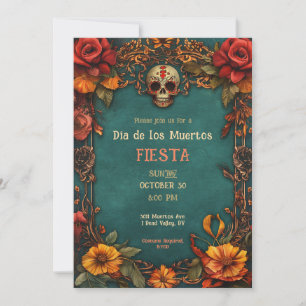 Invitation 💀 🎉 Aquarelle Día de Muertos