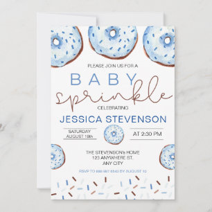 Invitation Aquarelle Donuts Baby Sprinkle Douche